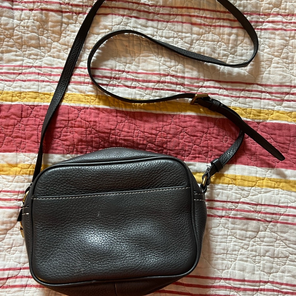 J Crew Crossbody Camera Bag - Dark Gray